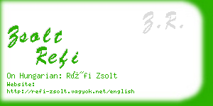 zsolt refi business card